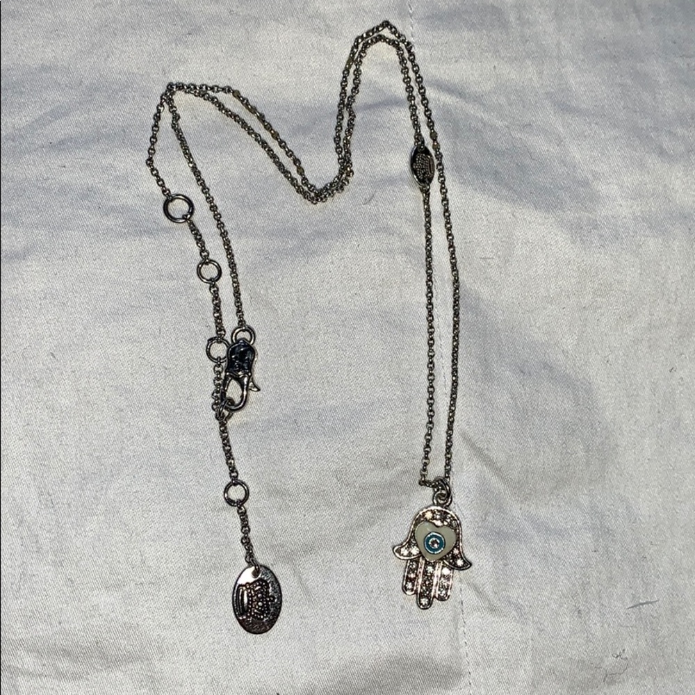 Juicy Couture Sterling Silver Hamsa Necklace